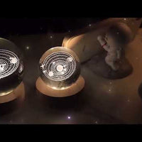 3D Crystal Ball LED Night Light with Wooden Base video preview