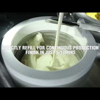 All-in-One Gelato &amp; Ice Cream Machine — Displayable Churning Freezer video preview