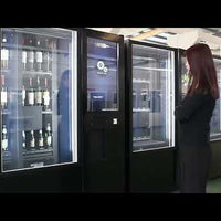 Вендинговый автомат для вина и бутылок с удалённым управлением — превью видео