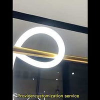 Minimalist LED Line Pendant Light — Silicone DIY Chandelier video preview