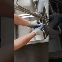 Commercial Deep-Fryer Oil Filtration Cart — Stainless Steel video preview