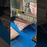 Frozen Meat Roll Cutting Machine — Automatic Beef &amp; Mutton Slicer video preview