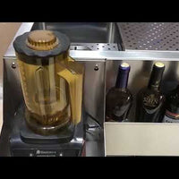 Stainless Steel Mobile Bar Station — Refrigerated Cocktail Cart video preview