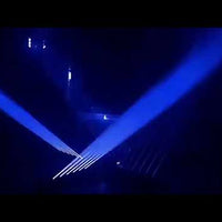 6-Head Moving Head Laser — RGB 6×500 mW with DMX512 video preview