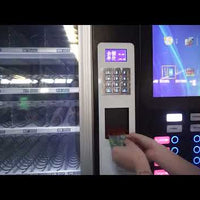 Vista previa del vídeo de Máquina expendedora comercial de café y snacks — pantalla táctil de 22"