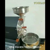 Professional Coffee Bean Roaster — 500g Batch video preview