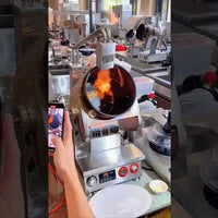 Commercial Gas Drum Stir-Fry Machine — Tabletop Automatic Cooker video preview