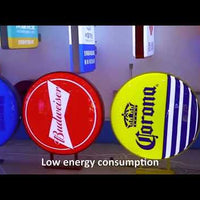 Custom Round LED Light Box Sign — Outdoor &amp; Storefront video preview