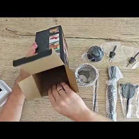 Matte Black Boston Cocktail Shaker Set — 8-Piece Bartender Kit video preview