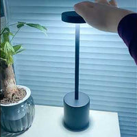 Cordless LED Table Lamp — Rechargeable Metal Dimmable video preview