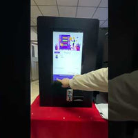 Vista previa del vídeo de Máquina expendedora inteligente con verificación de edad por documento — pantalla táctil de 21,5 pulgadas