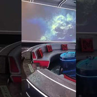 LED Glow Bar Table — RGB Illuminated Stainless Steel Cocktail Table video preview