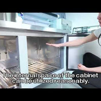 Commercial Undercounter Worktop Refrigerator &amp; Freezer — Stainless Steel video preview