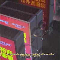 Solar-Powered LED Light Box — Outdoor Advertising Sign video preview