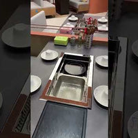 Commercial Electric Hot Pot &amp; BBQ Grill Table — 2-in-1 video preview
