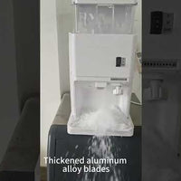 Commercial Electric Ice Crusher &amp; Shaver — 430W, 6 kg/min video preview