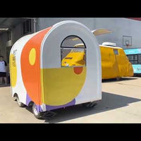 Enclosed Mobile Food Trailer — Towable Concession Cart video preview
