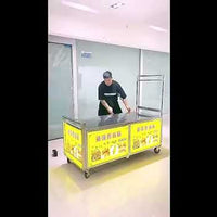 Foldable Stainless Steel Mobile Food Cart video preview