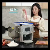 Commercial Multi-Function Meat &amp; Vegetable Cutter — 850W Slicer/Shredder video preview