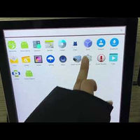 Wall-Mounted Touchscreen Digital Menu Board — Android LCD Display video preview