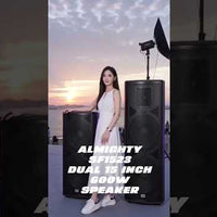 All-in-One 1200–2000W PA System — 15" Speakers, Amp, Mixer &amp; Wireless Mic video preview