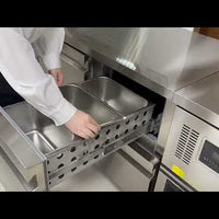 Commercial Undercounter Drawer Refrigerator — GN Chiller video preview