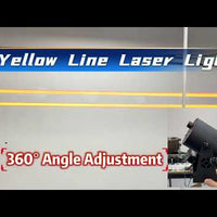 Industrial Line-Laser Safety Marker Light — Yellow, 20 W video preview