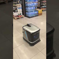 Autonomous Commercial Floor Scrubbing Robot — LiDAR Navigation, App-Controlled video preview