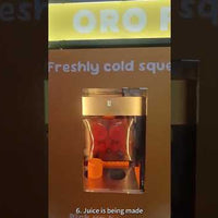 Automatic Fresh Orange Juice Vending Machine — Self-Cleaning, Refrigerated video preview